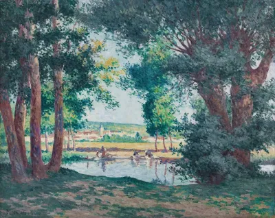 Bessy Sur Cure Les Lavandieres Au Bord De Leau