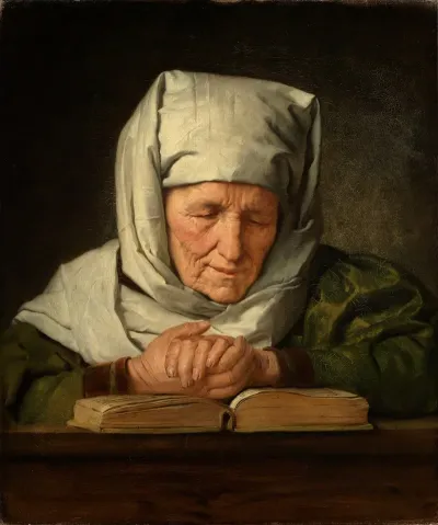 Betende Alte Frau