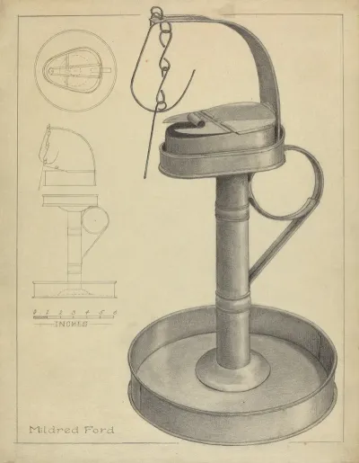 Betty Lamp And Stamp