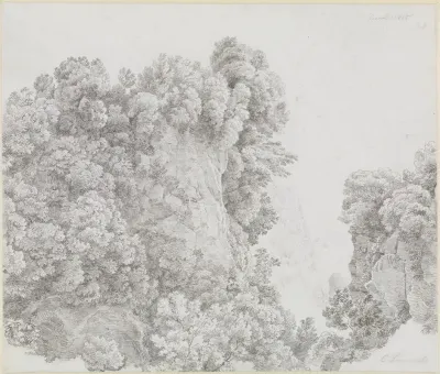 Bewaldete Felsen Bei Tivoli