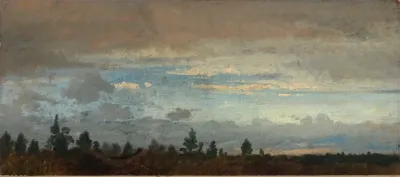 Bewolkter Abendhimmel
