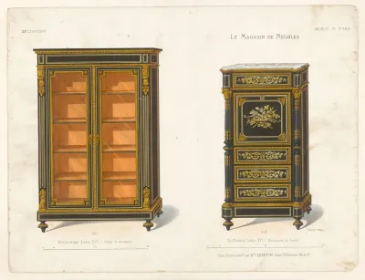 Bibliotheque Louis Xvi Filets Et Bronze Chiffonnier Louis Xvi Marqueterie De Cuivre
