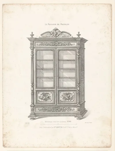 Bibliotheque Vieux Bois A Colonne