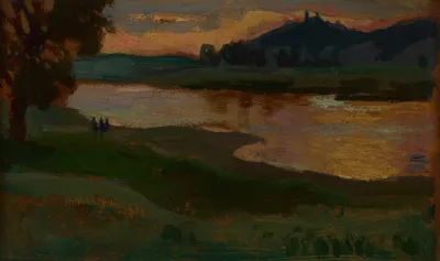 Bielany At Dusk