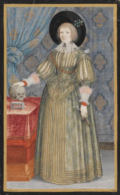 Bildnis Anna Maria Grafin Von Solms In Ganzer Figur
