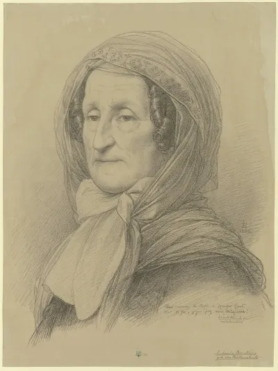 Bildnis Der Antonie Brentano Birckenstock 1860