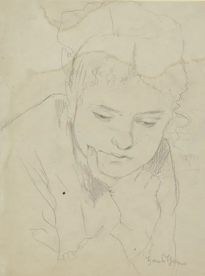 Bildnis Der Cella Thoma Der Ehefrau Des Kunstlers