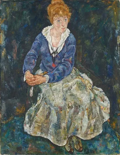 Bildnis Der Frau Des Kunstlers Edith Schiele