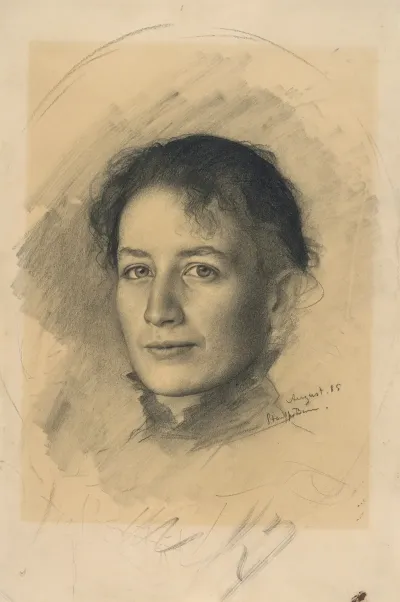 Bildnis Der Schwester Des Kunstlers Marie Stauffer