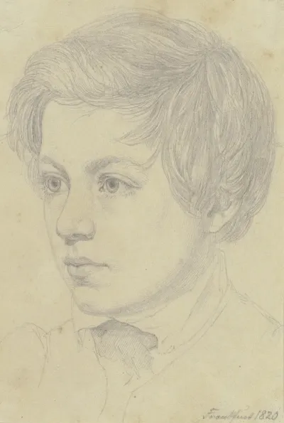 Bildnis Des Bruders Des Kunstlers Carl Hoff Als Knabe Von Dreizehn Jahren