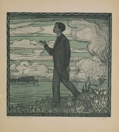 Bildnis Des Dichters Maximilian Dauthenday