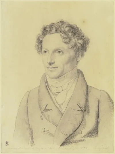 Bildnis Des Komponisten Und Dirigenten Francesco Morlacchi