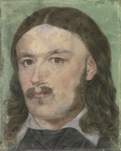 Bildnis Des Kupferstechers Carl Barth In Altdeutscher Tracht