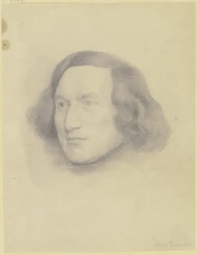 Bildnis Des Wiesbadener Volkskundlers Abraham Moses Tendlau