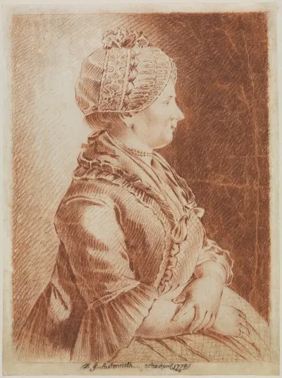 Bildnis Einer Sitzenden Jungen Frau In Halber Figur Nach Rechts
