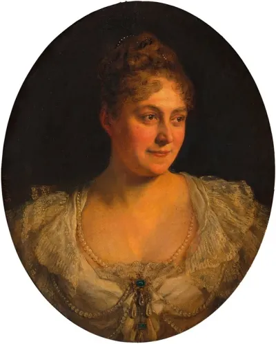 Bildnis Josefine Wagner Erste Gattin Von Otto Wagner