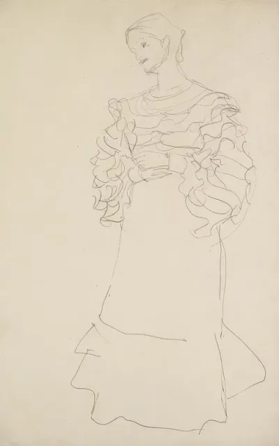 Bildnis Magda Mautner Markhof Studie