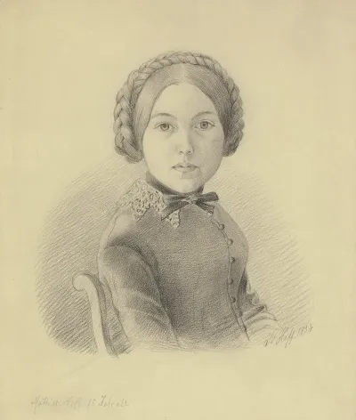 Bildnis Mathilde Hoff Schwester Des Kunstlers