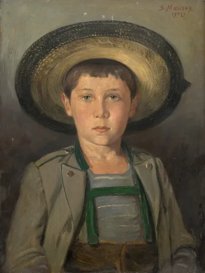 Bildnis Robert Maurer Sohn Des Kunstlers Als Neunjahriger