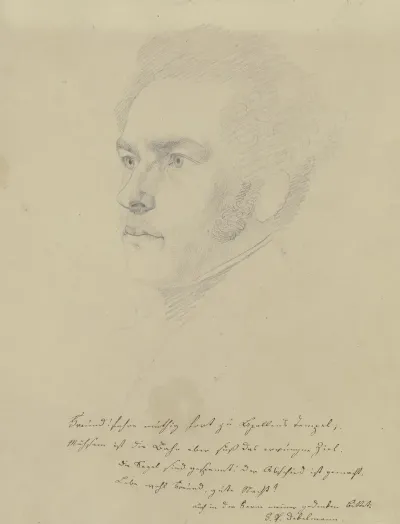 Bildnis Und Aufmunternde Zeilen Eines F J Debelmann