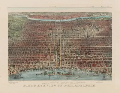 Birds Eye View Of Philadelphia