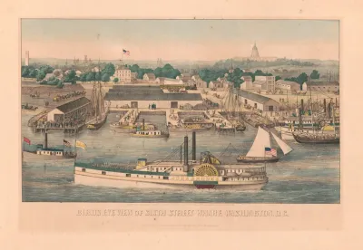 Birds Eye View Of Sixth Street Wharf Washington D C
