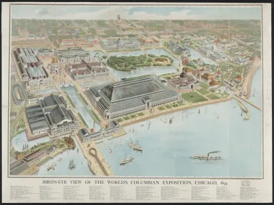 Birds Eye View Of The Worlds Columbian Exposition Chicago 1893