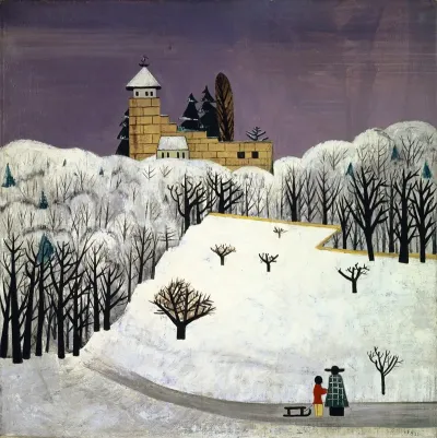 Birseck Castle In The Snow