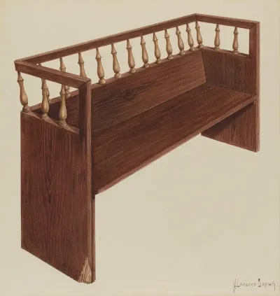 Bishop Hill Church Pew
