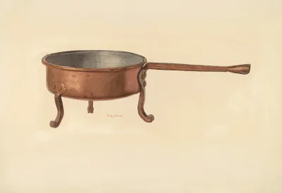 Bishop Hill Copper Skillet