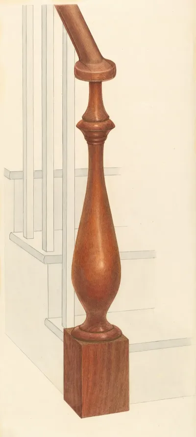 Bishop Hill Newel Post