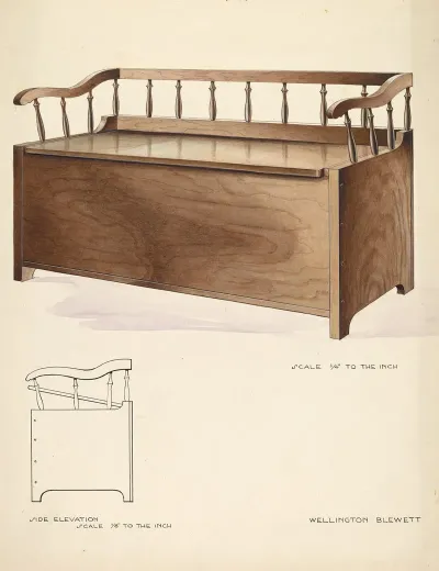 Bishop Hill Settee And Chest
