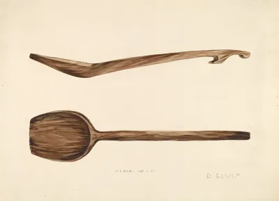 Bishop Hill Wooden Spoon