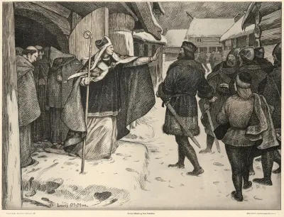 Bisp Vilhelm Og Sven Estridson Bishop Vilhelm And King Sweyn Ii Of Denmark
