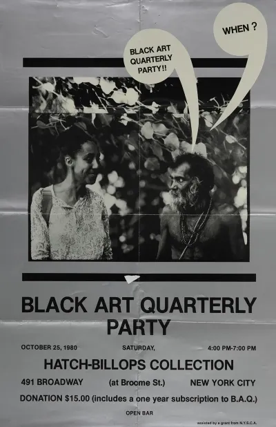 Black Art Quarterly Party Presented By Hatch Billops Collection