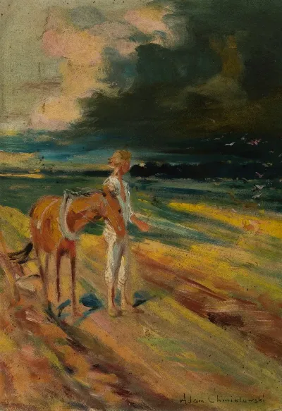 Black Clouds Section Of The Triptych Disaster Sketch