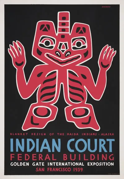 Blanket Design Of The Haida Indians Alaska