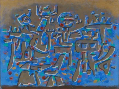 Blaue Mauer