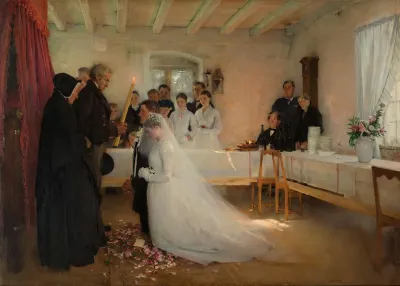 Blessing Of The Young Couple Before Marriage