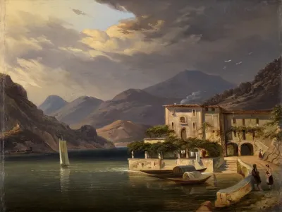 Blick Auf Bellaggio Am Comersee