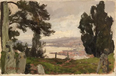 Blick Auf Den Bosporus Bei Konstantinopel