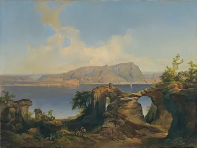 Blick Auf Den Gardasee Lake Garda