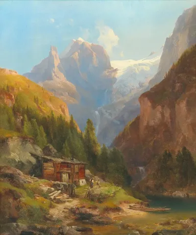 Blick Auf Den Goldeck Kees