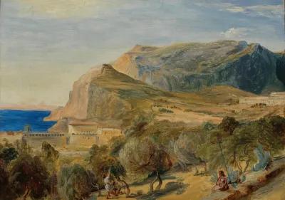 Blick Auf Den Monte Castiglione In Capri