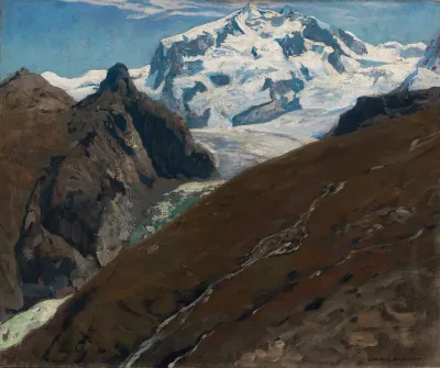 Blick Auf Den Monte Rosa Westseite