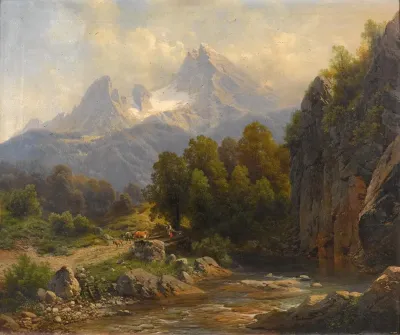 Blick Auf Den Watzmann