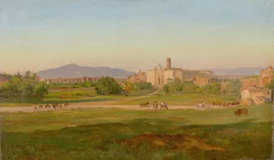 Blick Auf Die Basilica Di Santa Croce In Gerusalemme Rom