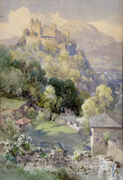 Blick Auf Die Festung Hohensalzburg