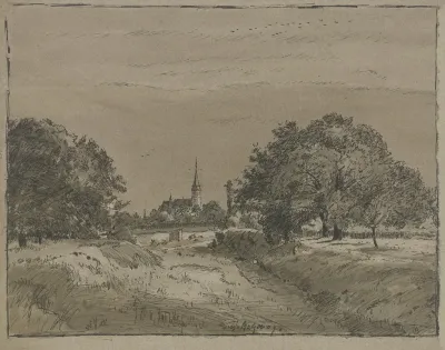 Blick Auf Die Kirche In Oberursel