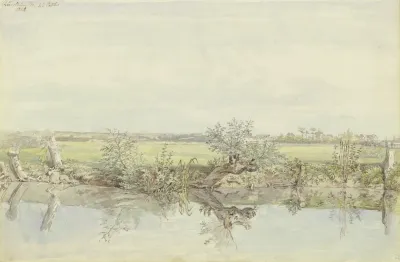 Blick Auf Die Nied Bei Rodelheim
